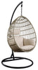 VIRASAT FURNITURE SINGLE SEATER HANGING SWING WITH STAND FOR BALCONY & GARDEN (BLACK + GREY)