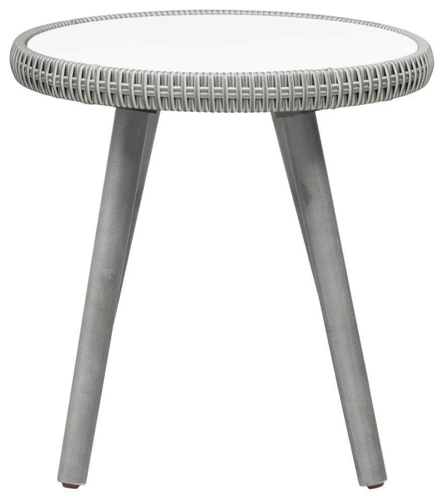 Virasat Outdoor Patio Seating Set 2 Chairs and 1 Table Set (Grey + White)-VIRASAT FURNITURE & FURNISHING