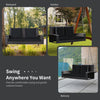 Virasat Double Seater Hanging Swing Without Stand For Balcony, Garden Swing (Dark Brown)-VIRASAT FURNITURE & FURNISHING