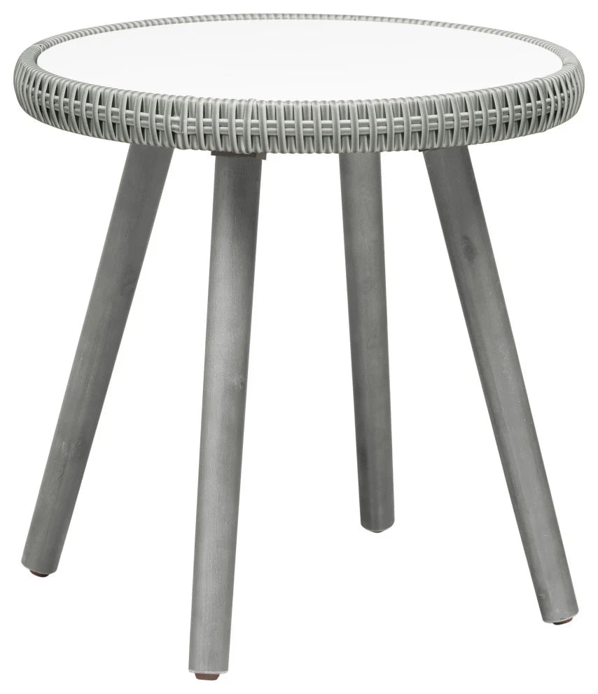 Virasat Outdoor Patio Seating Set 2 Chairs and 1 Table Set (Grey + White)-VIRASAT FURNITURE & FURNISHING