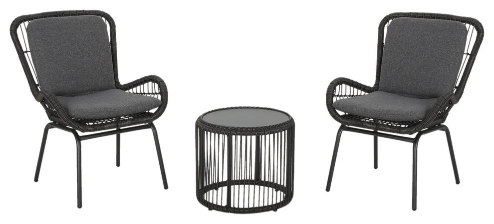Virasat Outdoor Patio Seating Set 2 Chairs and 1 Table-VIRASAT FURNITURE & FURNISHING
