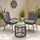 Virasat Outdoor Patio Seating Set 2 Chairs and 1 Table-VIRASAT FURNITURE & FURNISHING