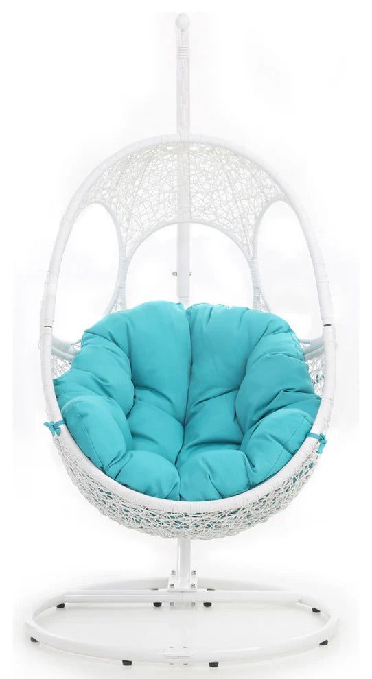 Virasat Single Seater Hanging Swing With Stand For Balcony, Garden Swing-VIRASAT FURNITURE & FURNISHING