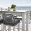 Virasat Outdoor Patio Bar Sets 4 Chairs and 1 Table Braided & Rope-VIRASAT FURNITURE & FURNISHING