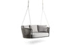 Virasat Double Seater Hanging Swing Without Stand For Balcony, Garden Swing (Grey) Braided & Rope-VIRASAT FURNITURE & FURNISHING
