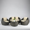 Virasat Outdoor Sofa Set 2 Seater, 2 Single Seater and 1 Center Table (Cappuccino)-VIRASAT FURNITURE & FURNISHING