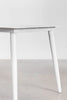 Virasat Outdoor Patio Dining Seating Set 4 Chairs and 1 Table Set (White) Braided & Rope-VIRASAT FURNITURE & FURNISHING