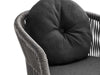 Virasat Outdoor Patio Seating Set 4 Chairs and 1 Table Set (Black) Braided & Rope-VIRASAT FURNITURE & FURNISHING