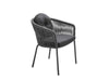 Virasat Outdoor Patio Seating Set 4 Chairs and 1 Table Set (Black) Braided & Rope-VIRASAT FURNITURE & FURNISHING