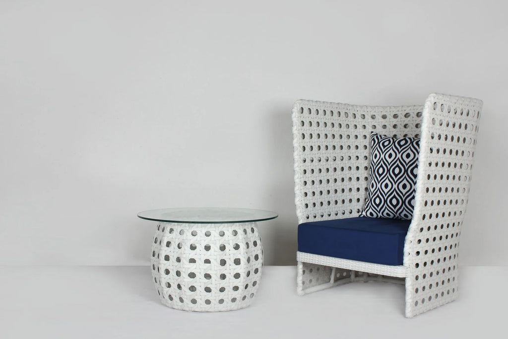 Virasat Outdoor Patio Seating Set 2 Chairs and 1 Table Set (White)-VIRASAT FURNITURE & FURNISHING