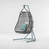 Virasat Single Seater Hanging Swing With Stand For Balcony, Garden Swing-VIRASAT FURNITURE & FURNISHING