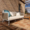 Virasat Outdoor Sofa Set 2 Seater, 2 Single Seater and 1 Center Table Set (Beige) Braided & Rope-VIRASAT FURNITURE & FURNISHING