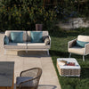 Virasat Outdoor Sofa Set 2 Seater, 2 Single Seater and 1 Center Table Set (Beige) Braided & Rope-VIRASAT FURNITURE & FURNISHING