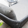 Virasat Outdoor Swimming Poolside Lounger With 1 Side Table (Grey) Braided & Rope-VIRASAT FURNITURE & FURNISHING