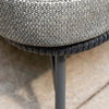 Virasat Outdoor Swimming Poolside Lounger With 1 Side Table (Grey) Braided & Rope-VIRASAT FURNITURE & FURNISHING