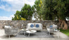 Virasat Outdoor Garden Balcony Sofa Set 2 Seater, 2 Single Seater and 2 Center Table With 1 Side Table Set, Braid & Rope (Grey)-VIRASAT FURNITURE & FURNISHING