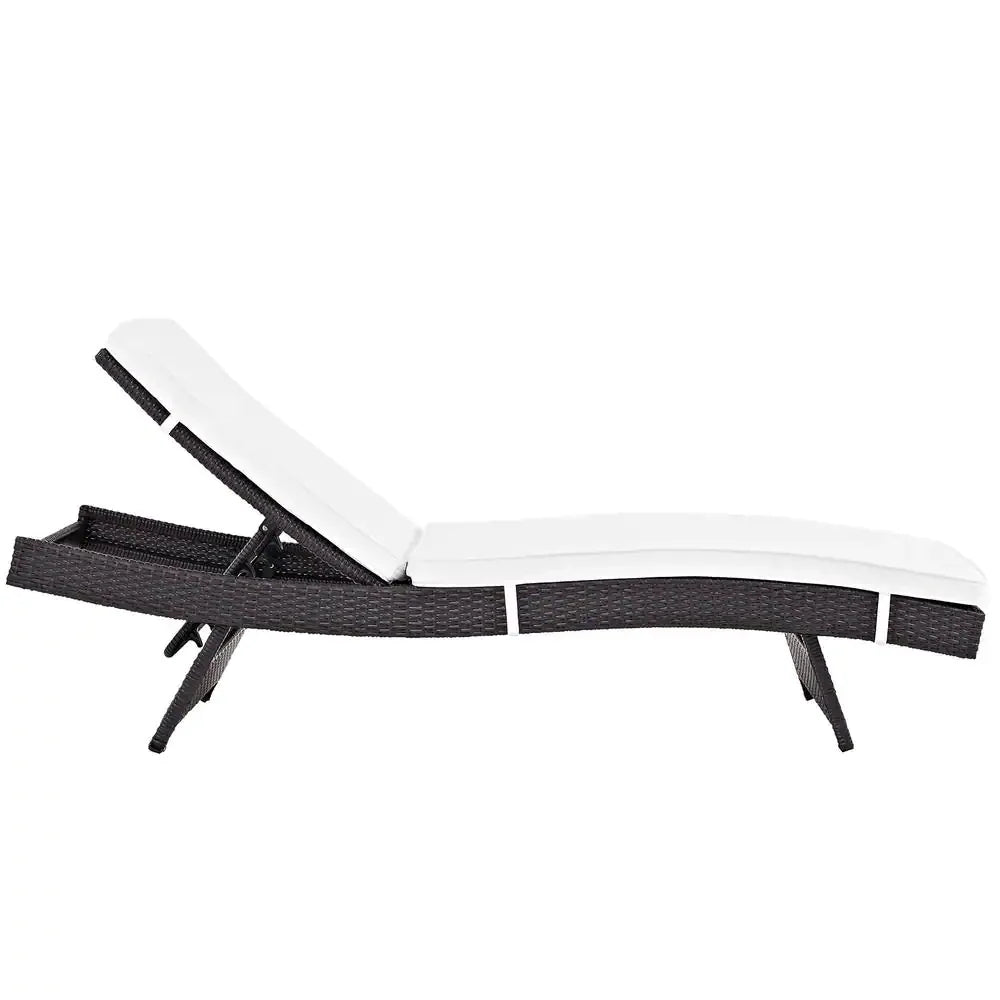 Virasat Outdoor Swimming Poolside Lounger Black-VIRASAT FURNITURE & FURNISHING