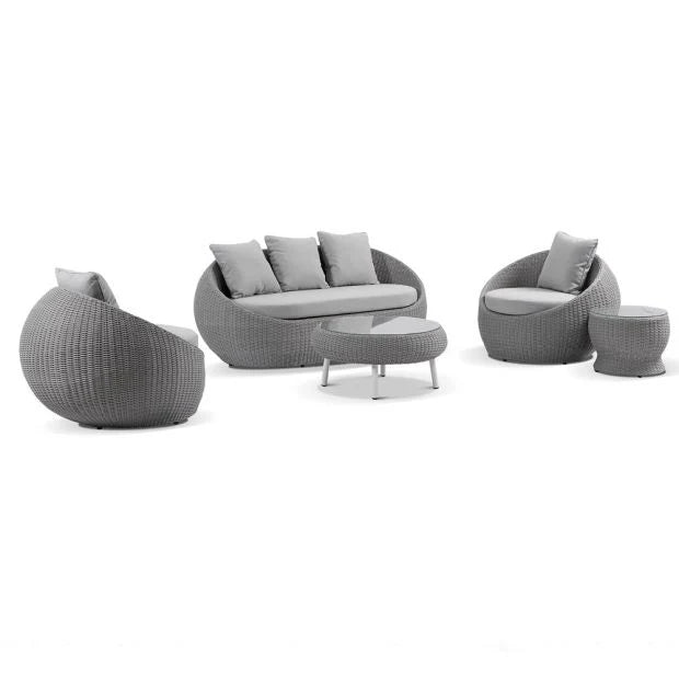 Virasat Ignazio Outdoor Sofa Set 3 Seater , 2 Single seater , 1 Side table and 1 Center Table