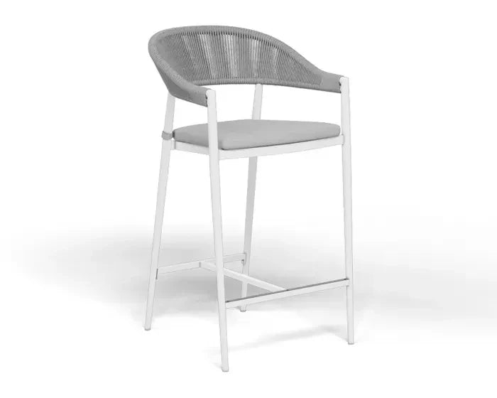 Virasat Outdoor Bar Sets 4 Chairs and 1 Table Patio Bar Set (White)-VIRASAT FURNITURE & FURNISHING