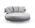 Virasat Outdoor Poolside Sunbed With Cushion Daybed (Grey) Braided & Rope-VIRASAT FURNITURE & FURNISHING