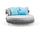 Virasat Outdoor Poolside Sunbed With Cushion Daybed (Grey) Braided & Rope-VIRASAT FURNITURE & FURNISHING