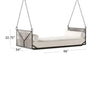 Virasat Three Seater Hanging Swing Without Stand For Balcony, Garden Swing (Grey)-VIRASAT FURNITURE & FURNISHING