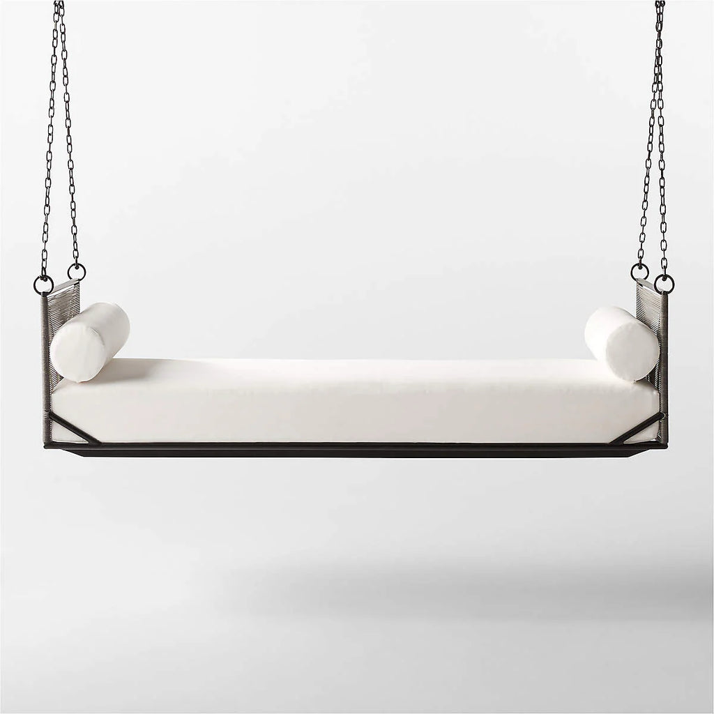 Virasat Three Seater Hanging Swing Without Stand For Balcony, Garden Swing (Grey)-VIRASAT FURNITURE & FURNISHING