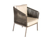 VIRASAT OUTDOOR SOFA SET 2-SEATER 2-SINGLE SEATER AND 1-CENTER TABLE DARK GREY BEIGE BRAIDED ROPE-VIRASAT FURNITURE & FURNISHING