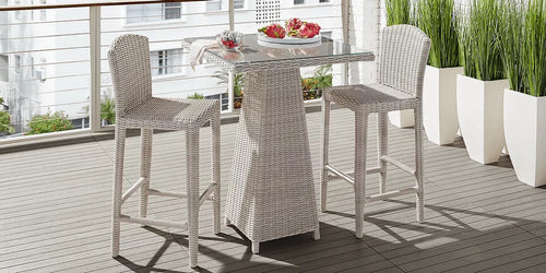 Virasat Outdoor Patio Bar Set 2 Chairs and 1 Table Set-VIRASAT FURNITURE & FURNISHING
