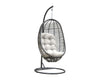Virasat Single Seater Hanging Swing With Stand For Balcony, Garden Swing (Grey)-VIRASAT FURNITURE & FURNISHING