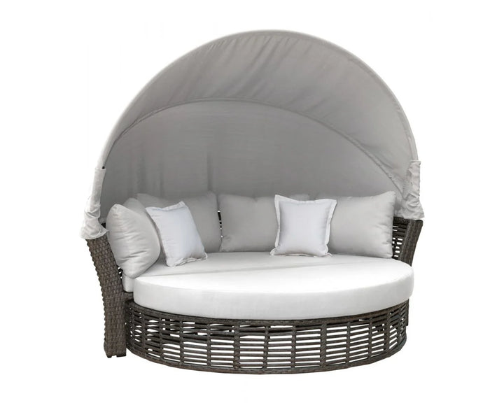 Virasat Gelli Outdoor Poolside Sunbed With Cushion Daybed (Grey)