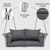 Virasat Double Seater Hanging Swing Without Stand For Balcony, Garden Swing (Grey)-VIRASAT FURNITURE & FURNISHING