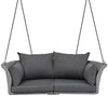 Virasat Double Seater Hanging Swing Without Stand For Balcony, Garden Swing (Grey)-VIRASAT FURNITURE & FURNISHING