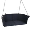 Virasat Double Seater Hanging Swing Without Stand For Balcony, Garden Swing (Black + White)-VIRASAT FURNITURE & FURNISHING