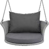 Virasat Single Seater Hanging Swing Without Stand For Balcony, Garden Swing (Grey)-VIRASAT FURNITURE & FURNISHING