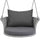 VIRASAT FURNITURE LEDGER SINGLE SEATER HANGING SWING WITHOUT STAND FOR BALCONY & GARDEN SWING (GREY)