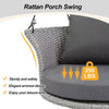 Virasat Single Seater Hanging Swing Without Stand For Balcony, Garden Swing (Grey)-VIRASAT FURNITURE & FURNISHING
