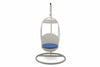 Virasat Single Seater Hanging Swing With Stand For Balcony, Garden Swing (Dark Brown)-VIRASAT FURNITURE & FURNISHING