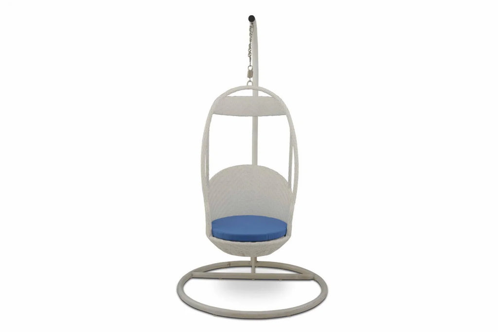 Virasat Single Seater Hanging Swing With Stand For Balcony, Garden Swing (Dark Brown)-VIRASAT FURNITURE & FURNISHING