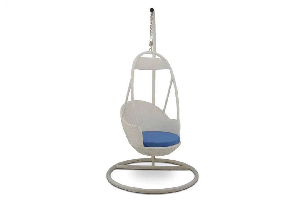 Virasat Single Seater Hanging Swing With Stand For Balcony, Garden Swing (Dark Brown)-VIRASAT FURNITURE & FURNISHING