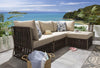 Virasat Outdoor Sofa Set 3 Seater and 1 Ottoman Set (Brown)-VIRASAT FURNITURE & FURNISHING
