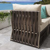 VIRASAT FURNITURE OUTDOOR ROPE SOFA SET 7-SEATER WITH OTTOMAN (BROWN) – BRAIDED GARDEN & BALCONY SET