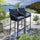 Virasat Outdoor Patio Bar Set 2 Chairs and 1 Table Set Braided & Rope-VIRASAT FURNITURE & FURNISHING