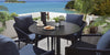 Virasat Outdoor Garden Patio Dining Set 4 Chairs and 1 Table Set (Blue+Black) Braided & Rope-VIRASAT FURNITURE & FURNISHING