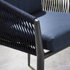Virasat Outdoor Garden Patio Dining Set 4 Chairs and 1 Table Set (Blue+Black) Braided & Rope-VIRASAT FURNITURE & FURNISHING