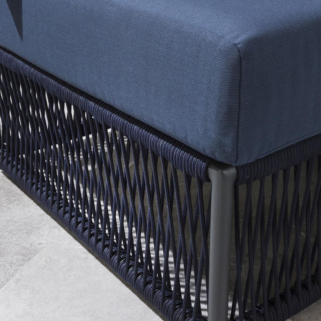 Virasat Outdoor Sofa Set 7 Seater, 1 Center Table Set (Blue) Braided & Rope-VIRASAT FURNITURE & FURNISHING
