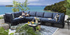 Virasat Outdoor Sofa Set 7 Seater, 1 Center Table Set (Blue) Braided & Rope-VIRASAT FURNITURE & FURNISHING