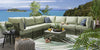 VIRASAT FURNITURE OUTDOOR ROPE SOFA SET 7-SEATER WITH CENTER TABLE (GREEN)