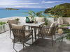 Virasat Outdoor Garden Patio Dining Set 4 Chairs and 1 Table Set Braided & Rope-VIRASAT FURNITURE & FURNISHING