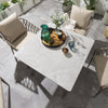 Virasat Outdoor Garden Patio Dining Set 4 Chairs and 1 Table Set Braided & Rope-VIRASAT FURNITURE & FURNISHING
